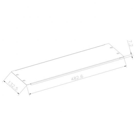 Kimex Panel de Obturación para Armario Rack 19" 3U