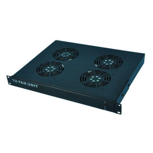 Kimex Kit de Ventilación de 4 Ventiladores para Armario Rack 19" 1U