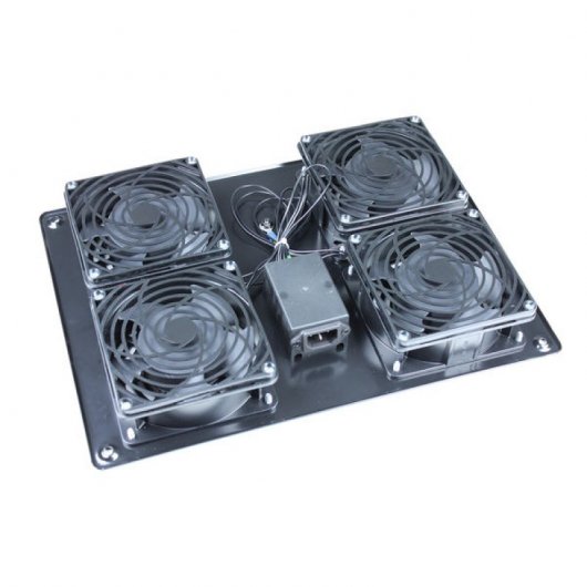 Kimex Copertura Superiore 4 Ventole per Armadio Rack 19".