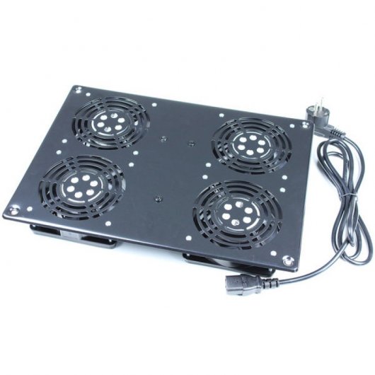 Kimex Copertura Superiore 4 Ventole per Armadio Rack 19".