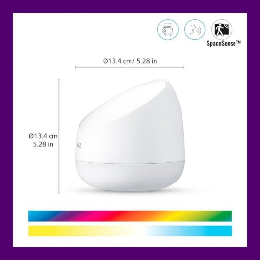 Lampada da tavolo LED WiFi WiZ Squire 9W Bianca