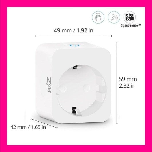 Prise intelligente WiZ Wi-Fi Commande vocale et Statistiques de consommation