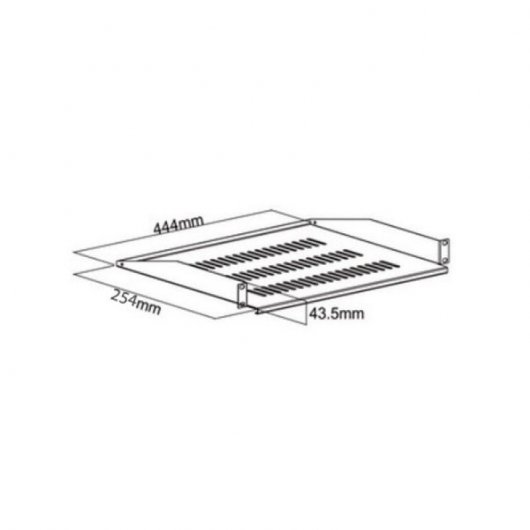 Kimex Plateau Fixe pour Armoire Rack 19" 25cm 1U