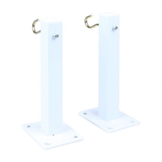 Kimex Kit de 2 Soportes para Pantalla de Proyección Blanco