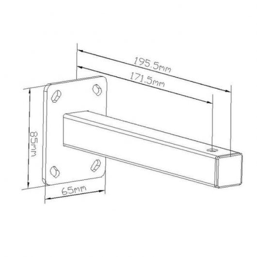 Kimex Kit de 2 Soportes para Pantalla de Proyección Blanco