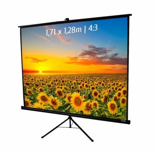 Kimex Pantalla de Proyección con Trípode 1.71x1.28m Formato 4:3