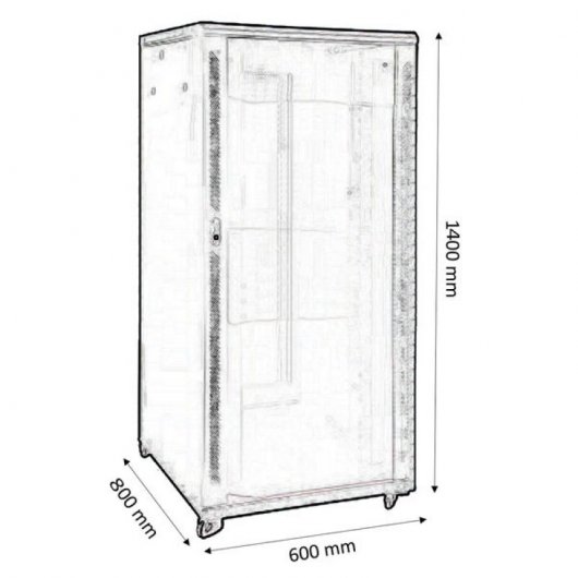 Kimex Armario Rack de Suelo 19'' 600x800mm 29U