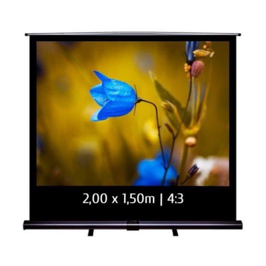 Kimex Pantalla de Proyección Portátil 2x1.50m Formato 4:3