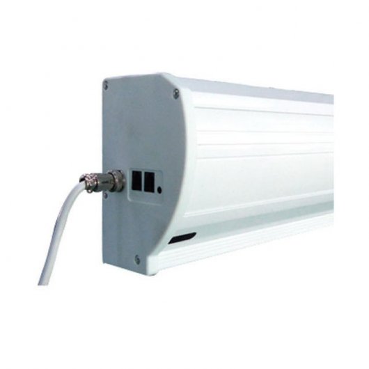 Kimex Pantalla de Proyección Eléctrica Tensionada 3.00x1.69m Formato 16:9 Wi-Fi Carcasa Blanca