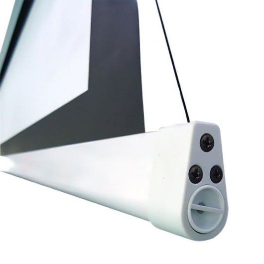 Kimex Pantalla de Proyección Eléctrica Tensionada 3.00x1.69m Formato 16:9 Wi-Fi Carcasa Blanca