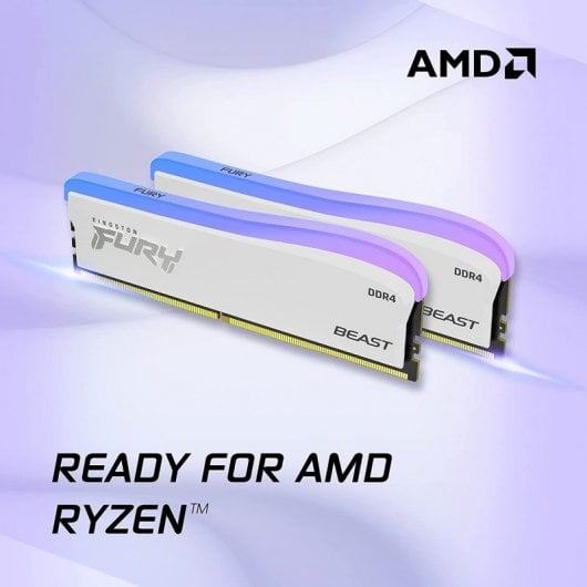Kingston FURY Beast Branco Special Edition DDR4 3200 MHz 16GB 2x8GB CL16