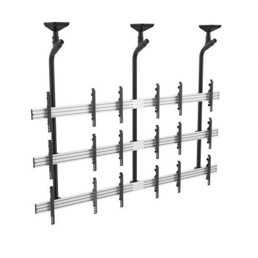 Kimex Support Plafond pour 9 Écrans TV 50"-55" VESA 600x400 Max 50Kg