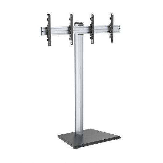 Kimex Soporte de Suelo para 2 Pantallas de TV 43"-49" Altura 175cm VESA 400x400 Máx 50Kg