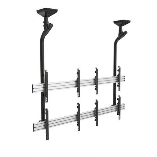 Kimex Supporto da Soffitto per 4 Schermi TV 45"-55" VESA 600x400 Max 50Kg