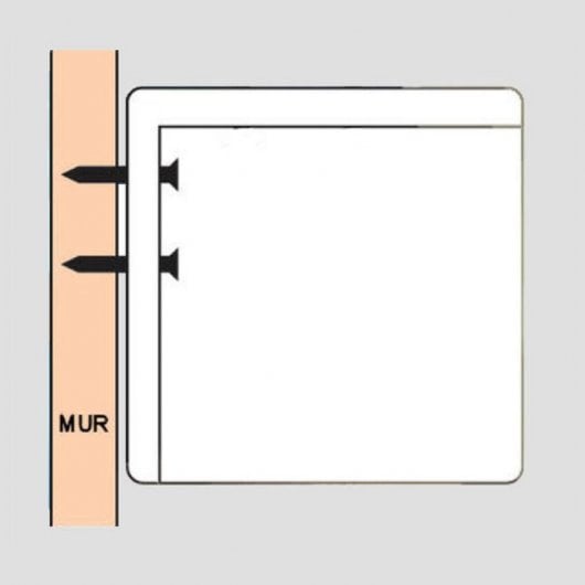 Écran de projection électrique Kimex 2,40x1,50m format 16:10