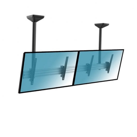 Kimex Supporto da Soffitto per 2 Schermi TV 45"-55" Altezza 100cm VESA 600x400 Max 50Kg