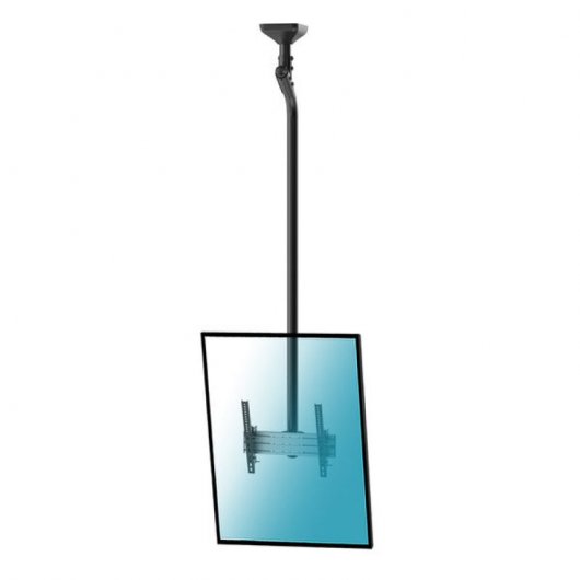 Kimex Soporte de Techo Inclinable para TV 43"-75" Modo Vertical Altura 225cm VESA 400x400 Máx. 50Kg