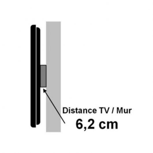Supporto TV inclinabile Kimex da parete 42"-75" VESA 800x400 Max. 80Kg