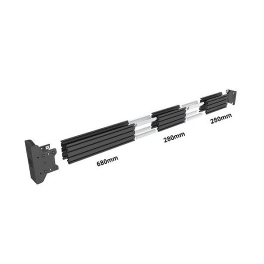 Kimex Soporte de Pared para 2 Pantallas de TV 32"-65" VESA 400x400 Máx. 30Kg