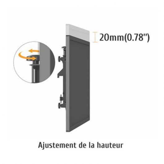 Kimex Soporte de Suelo Móvil para 9 Pantallas de TV 45"-50" VESA 600x400 Máx 50Kg