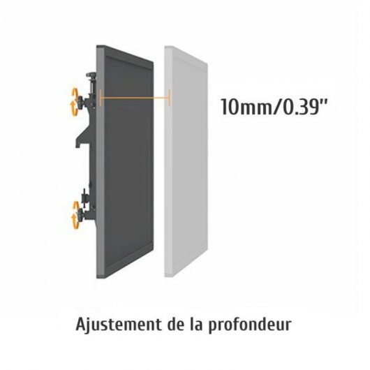 Kimex Soporte de Suelo Móvil para 9 Pantallas de TV 45"-50" VESA 600x400 Máx 50Kg