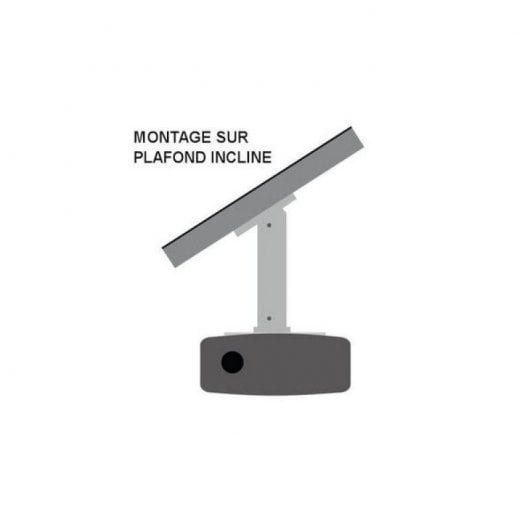 Kimex Soporte de Techo para Proyectores Altura Ajustable 70-117cm Blanco