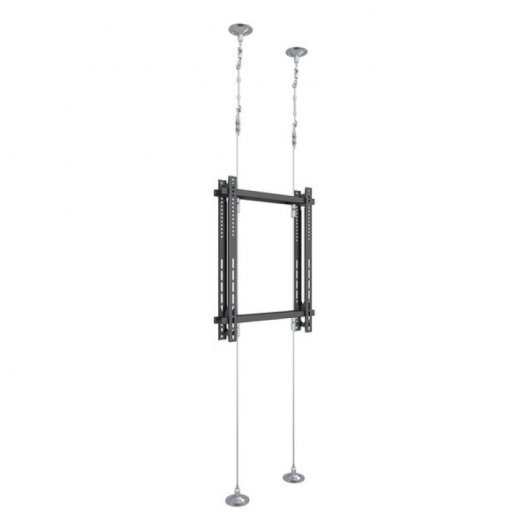 Kimex Soporte de Cable Suelo/Techo para 2 Pantallas de TV 42"-75" 6m VESA 400x600 Máx 30Kg