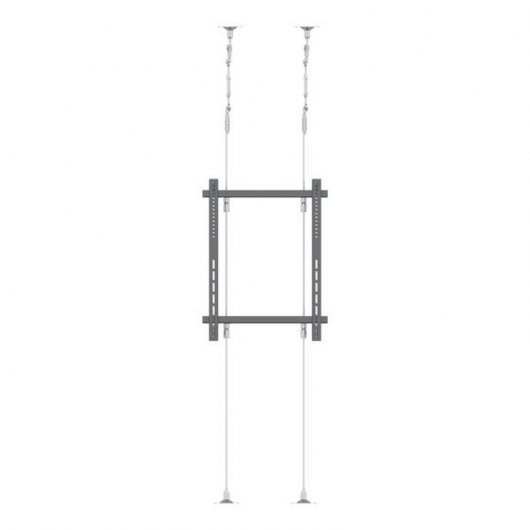Kimex Soporte de Cable Suelo/Techo para 2 Pantallas de TV 42"-75" 6m VESA 400x600 Máx 30Kg