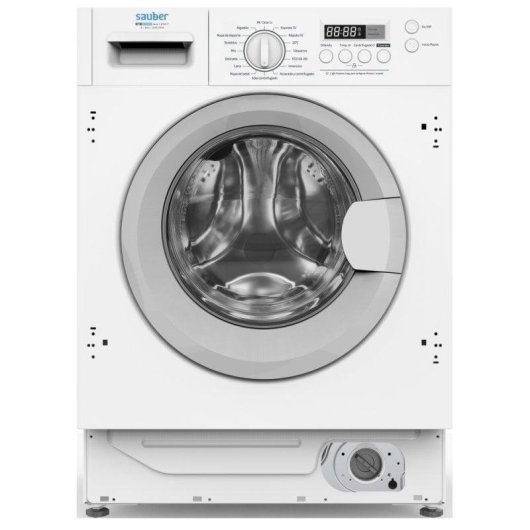 Lavadora frontal integrable Sauber Serie 5-8140 IT 8 kg 1400 rpm clase B blanca