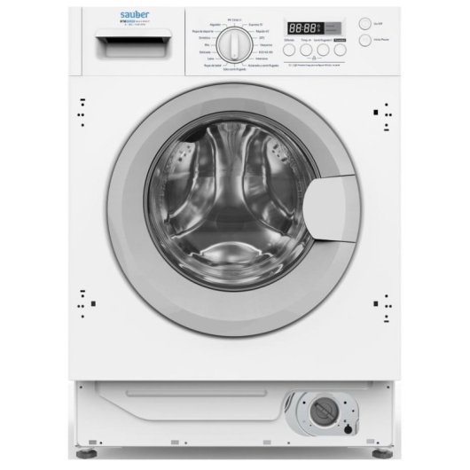 Lavadora frontal integrable Sauber Serie 5-8140 IT 8 kg 1400 rpm clase B blanca
