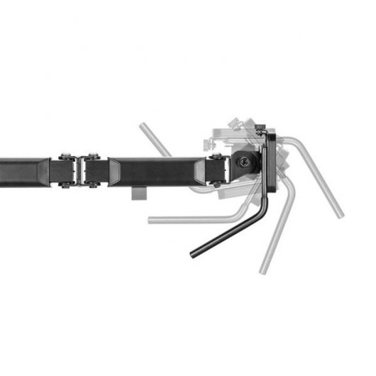 Kimex Streaming 2 Soporte de Mesa para Monitor Doble Brazo Luz Cámara y Micrófono de 17"-32"