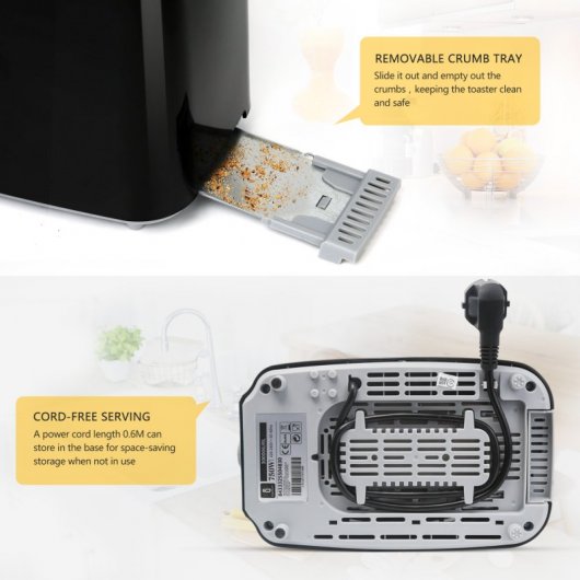Aigostar Warrior Tostador 2 Ranuras 750W