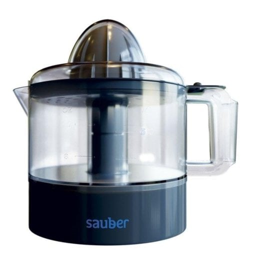 Sauber Serie 5-05 Exprimidor 30W, 0,5L, Filtro regulador de pulpa, Giro bidireccional, Gris/Transparente