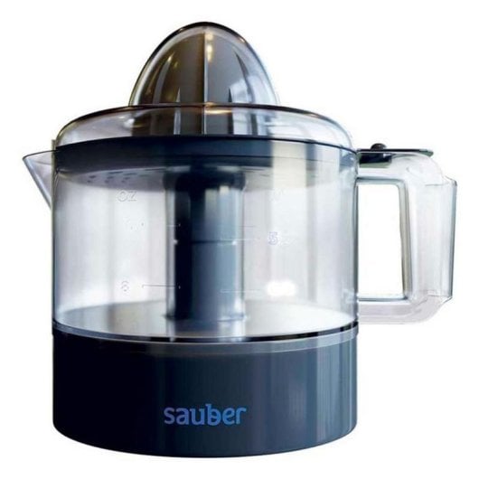 Sauber Serie 5-05 Exprimidor 30W, 0,5L, Filtro regulador de pulpa, Giro bidireccional, Gris/Transparente