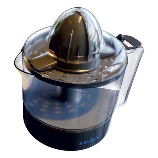 Sauber Serie 5-05 Exprimidor 30W, 0,5L, Filtro regulador de pulpa, Giro bidireccional, Gris/Transparente