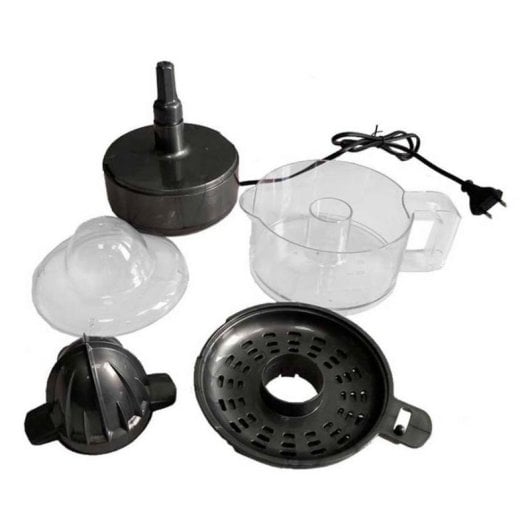 Sauber Serie 5-05 Exprimidor 30W, 0,5L, Filtro regulador de pulpa, Giro bidireccional, Gris/Transparente