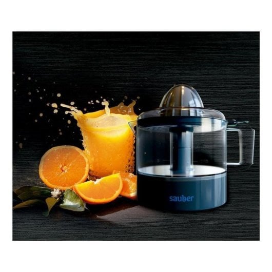 Sauber Serie 5-05 Exprimidor 30W, 0,5L, Filtro regulador de pulpa, Giro bidireccional, Gris/Transparente