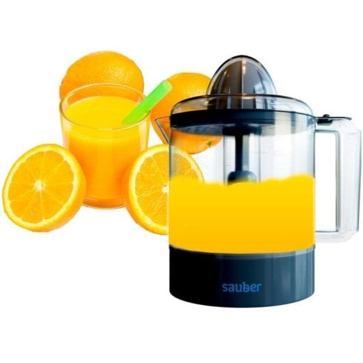 Exprimidor Sauber Serie 5-08 30W 0,8L Filtro Regulable Azul/Transparente