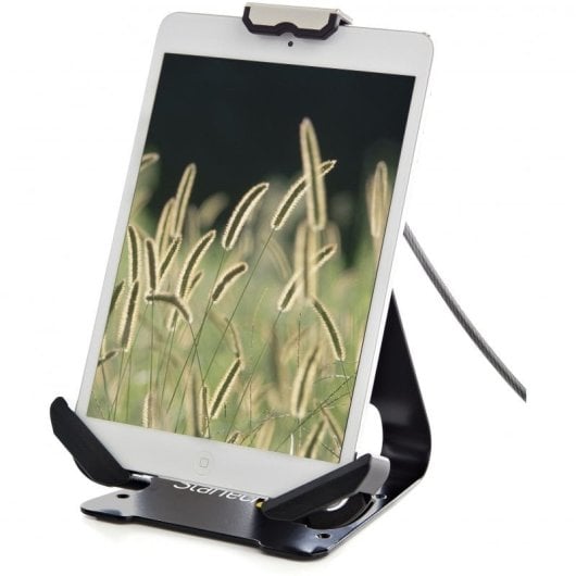 StarTech.com Supporto per tablet da tavolo - Supporto con sistema di bloccaggio K-Slot per tablet da 7.9"a 13" - Porta tablet regolabile universale per scrivania/banchi - Sostegno di sicurezza antifurto bloccabil