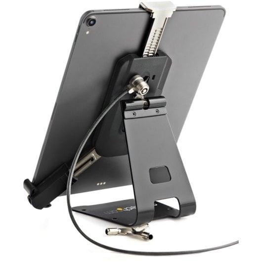 StarTech.com Supporto per tablet da tavolo - Supporto con sistema di bloccaggio K-Slot per tablet da 7.9"a 13" - Porta tablet regolabile universale per scrivania/banchi - Sostegno di sicurezza antifurto bloccabil