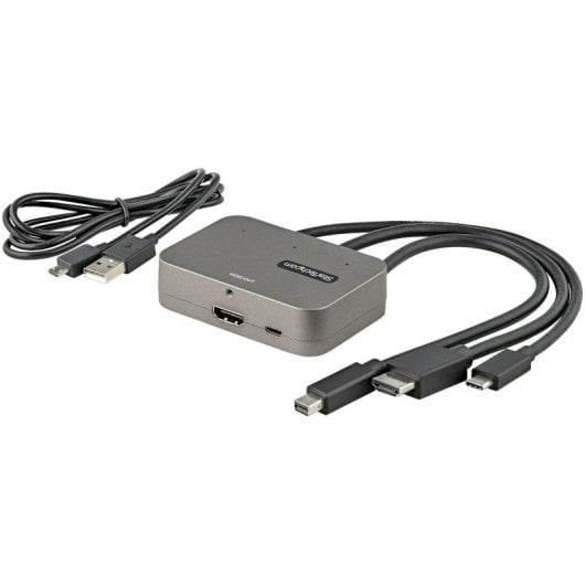 StarTech Adaptador Mini Displayport para USB-C ou HDMI para HDMI 4K