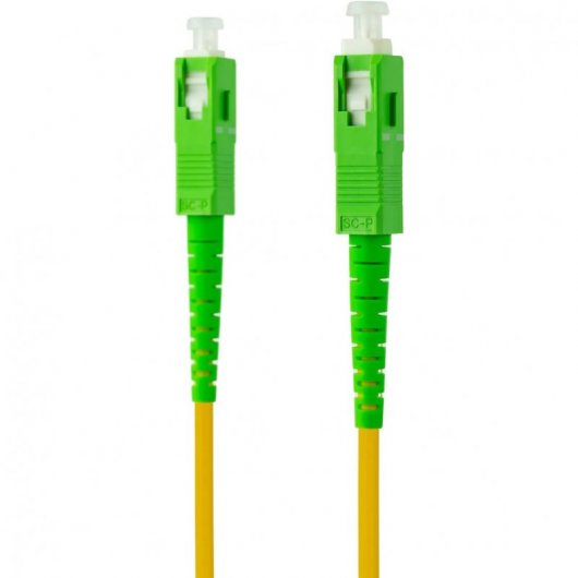 Câble Fibre Optique Nanocable SC/APC Monomode G657A2 3m Jaune