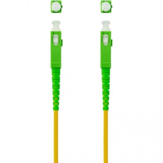 Câble Fibre Optique Nanocable SC/APC Monomode G657A2 3m Jaune