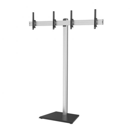 Kimex Supporto Inclinabile per 2 Schermi TV 50''-55'' Altezza 240cm VESA 600x400 Max 50Kg