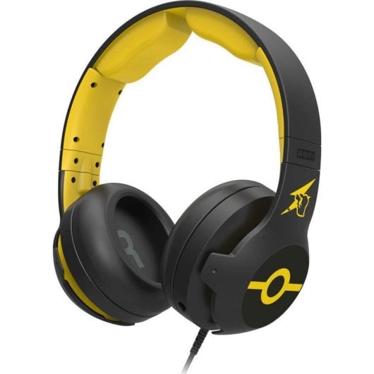 Auriculares Gaming Hori Pro Pikachu Cool com fio para Nintendo Switch preto amarelo