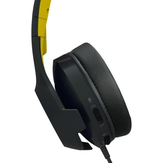 Auriculares Gaming Hori Pro Pikachu Cool com fio para Nintendo Switch preto amarelo