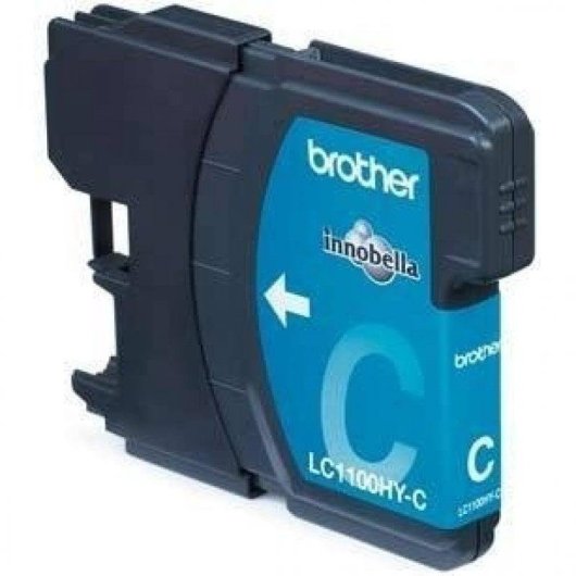 Cartucho de Tinta Original Brother LC1100HYC Cian Alta Capacidad