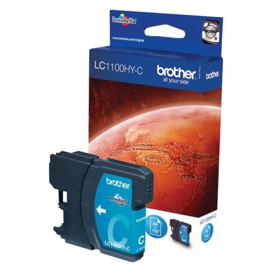 Cartucho de Tinta Original Brother LC1100HYC Cian Alta Capacidad