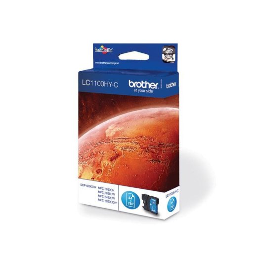 Cartucho de Tinta Original Brother LC1100HYC Cian Alta Capacidad