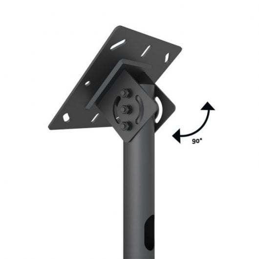 Kimex Supporto da soffitto per 4 schermi TV 32"-65" Altezza 86-325 cm VESA 600x400 Max. 30Kg